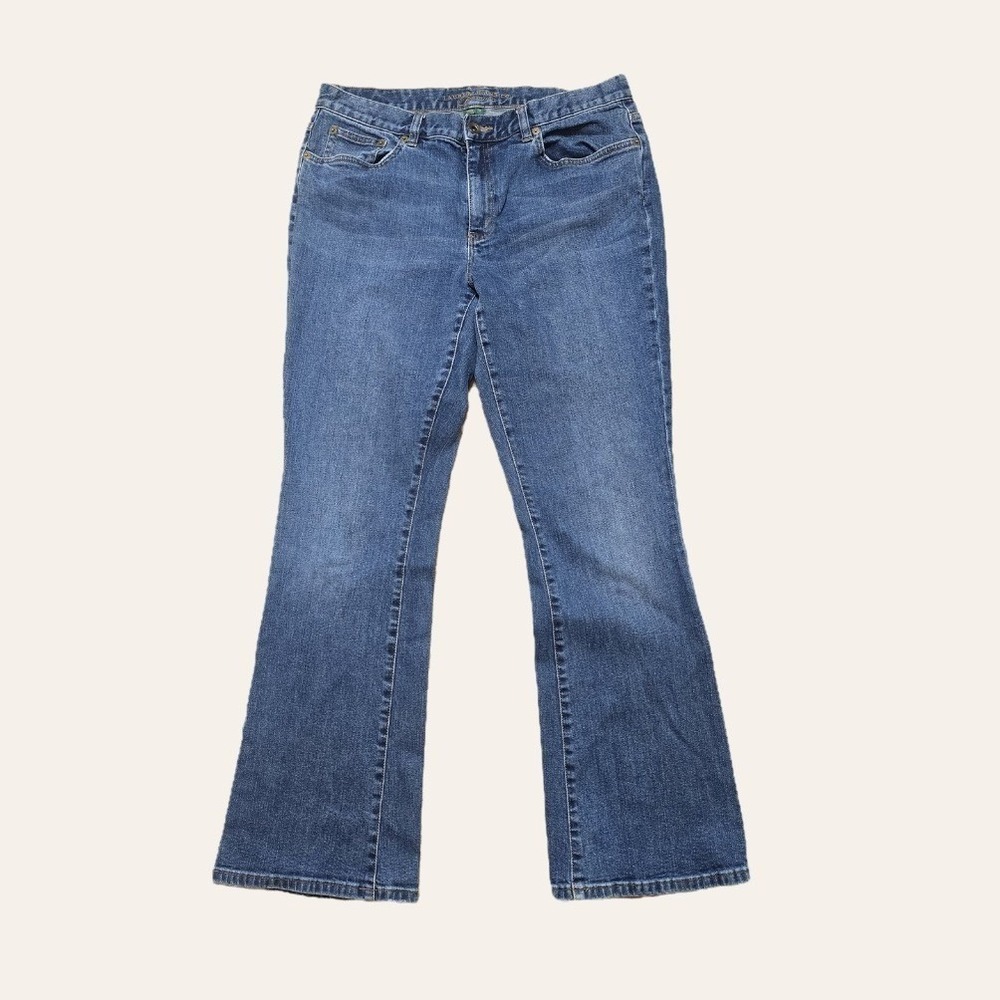 Lauren Ralph Lauren Jeans Co Premium Women 12 Medium Wash Bootcut Denim Blue